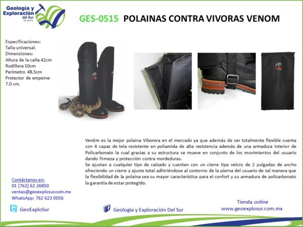 POLAINAS CONTRA VIVORAS VENOM - Image 3