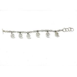PULSERA AMONITAS CALADAS COLGANTES